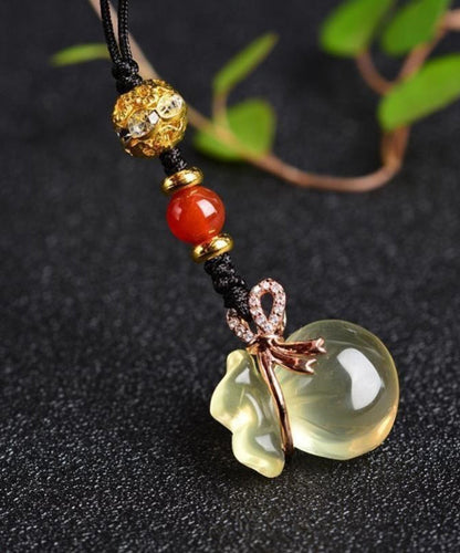 Cadenas para teléfono con monedero de circonita de cristal negro hechas a mano