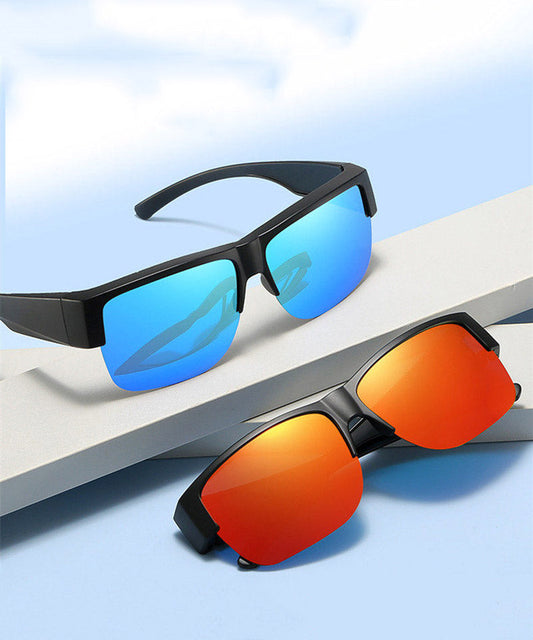 Handmade Blue Resin Holiday UV Protection Sunglasses