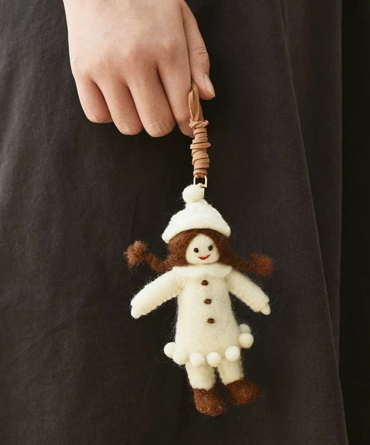 Llaveros de girasol verde oscuro para niñas hechos a mano