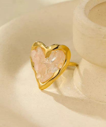 Handmade Green Copper Alloy Crystal Rings