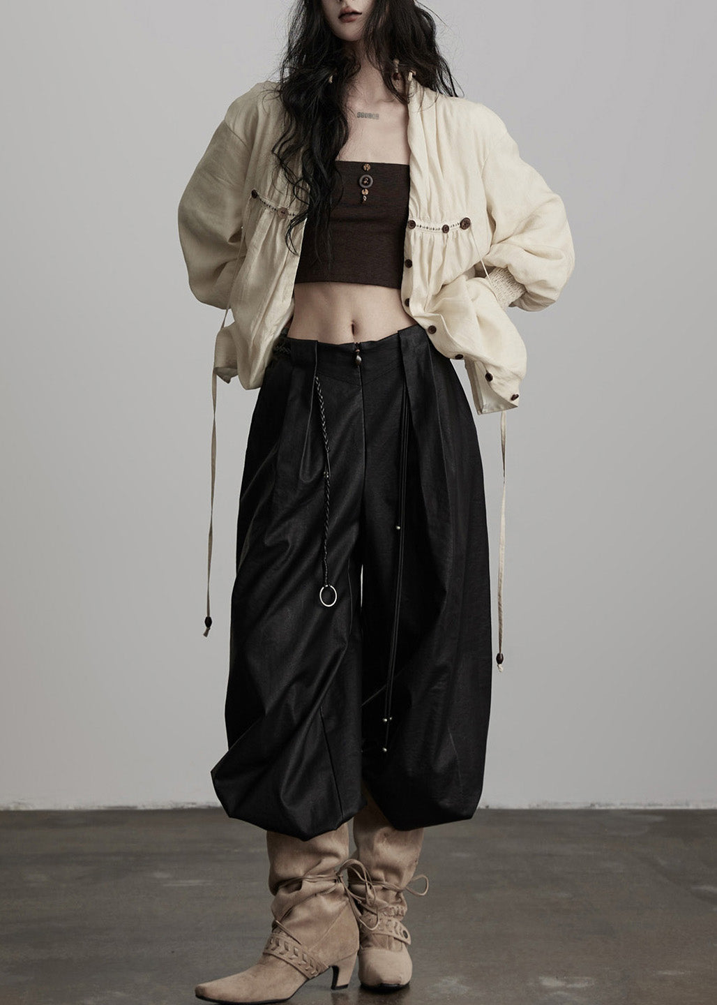 Handmade White Embroidered Button Cotton Blouse Top Spring