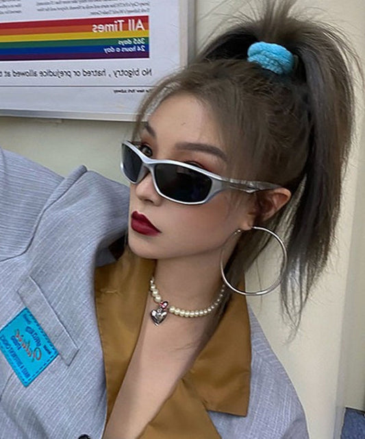 Hip Hop Style Silver Polarized Sunglasses