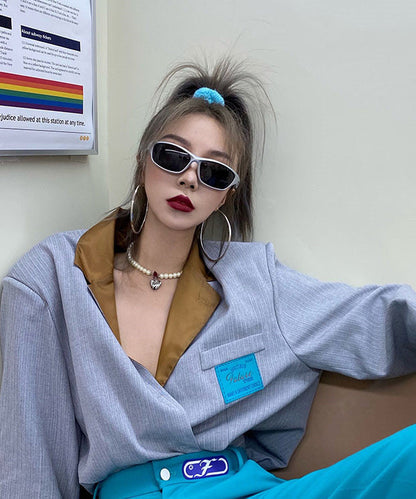 Hip Hop Style Silver Polarized Sunglasses