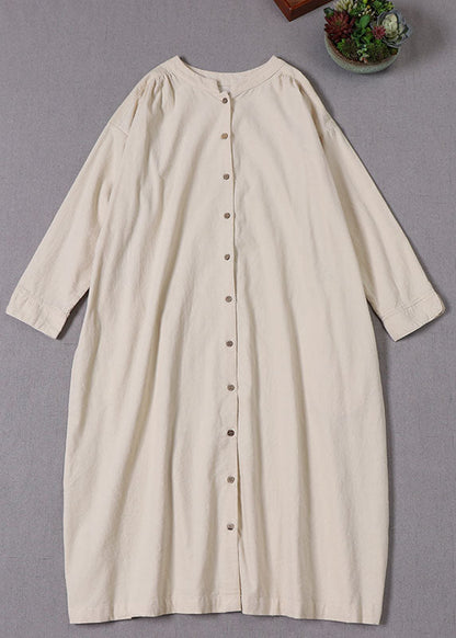 Italienischer Beige Cord-Cardigan mit Knöpfen, Frühling