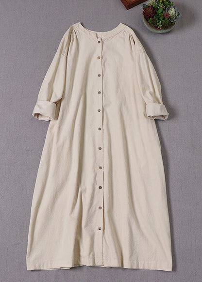 Italienischer Beige Cord-Cardigan mit Knöpfen, Frühling