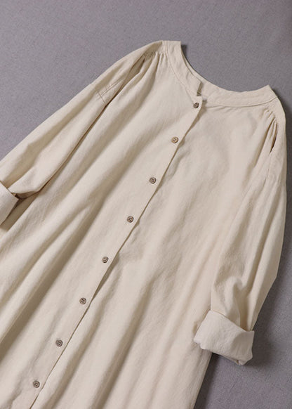 Italienischer Beige Cord-Cardigan mit Knöpfen, Frühling