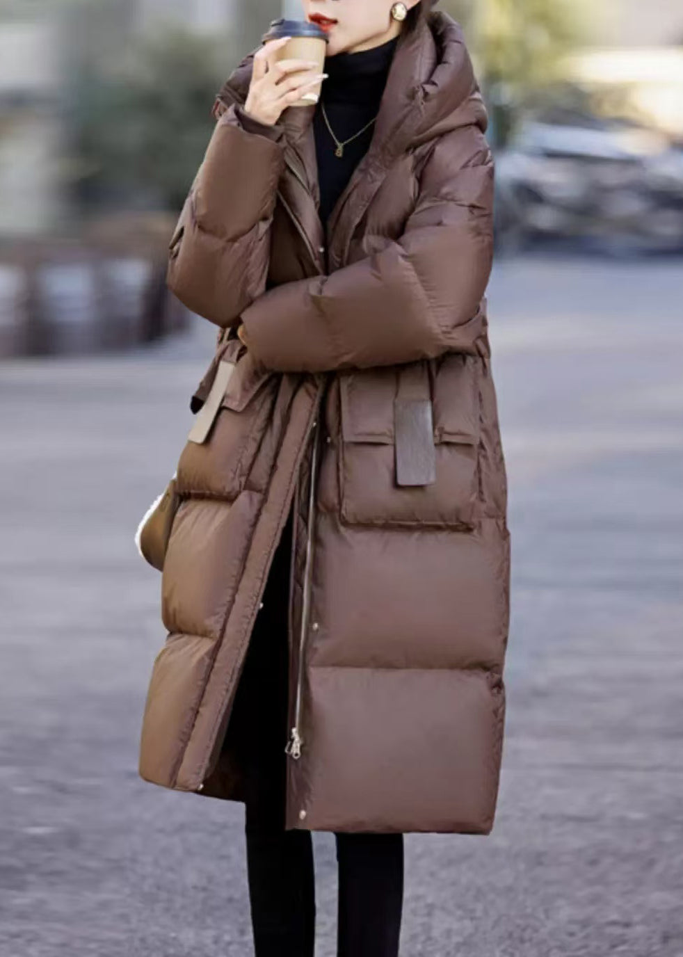 Chaqueta de plumón de pato grueso extragrande marrón italiano de Canada Goose para invierno