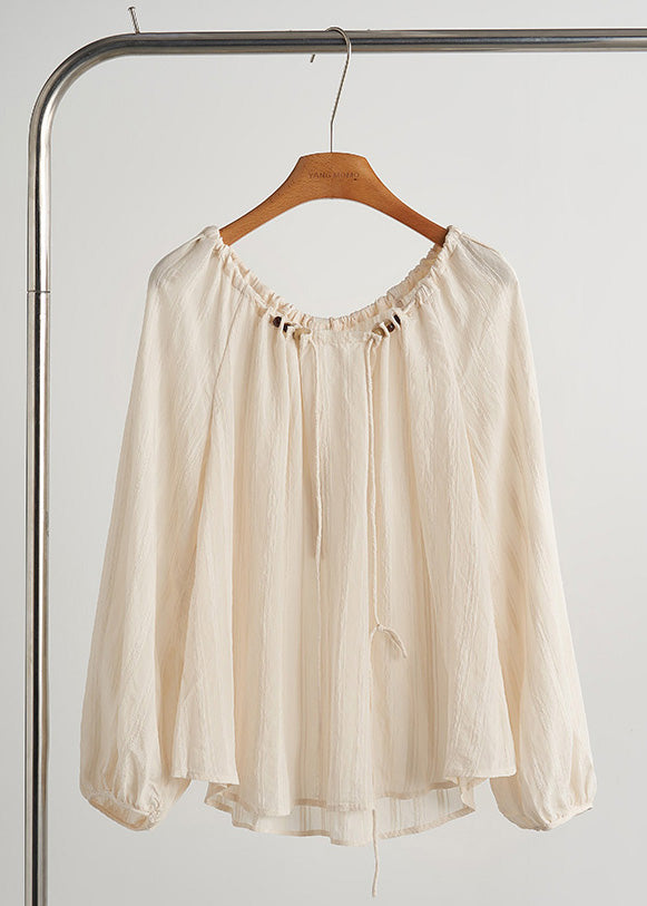 Camisas italianas de algodón con cordón rojo de gran tamaño para primavera