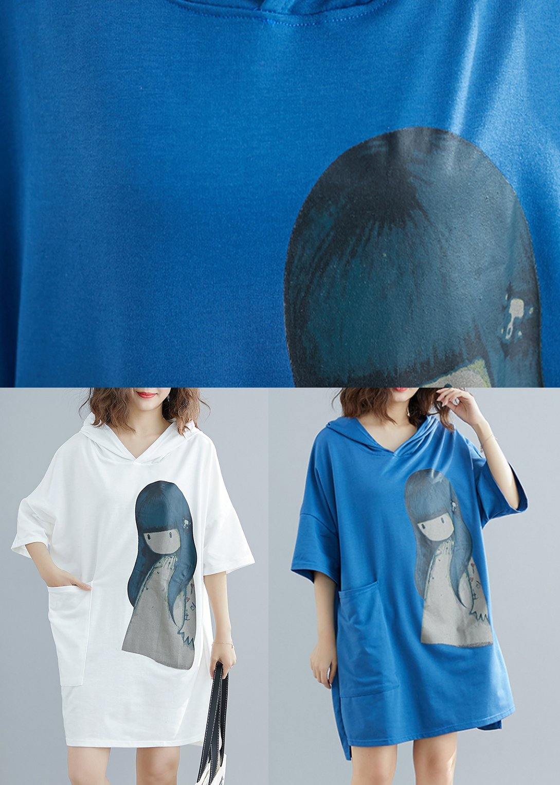 Italian White Appliques Cotton Summer Dresses - SooLinen