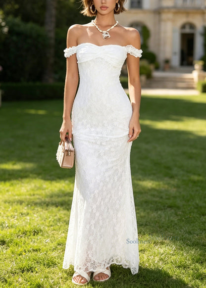 Italian White Ruffled Lace Wrap Slim Spaghetti Strap Dress Summer