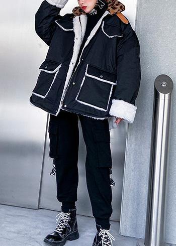 Italian black Fine clothes For Women Outfits patchwork leopard tie waist coats - SooLinen