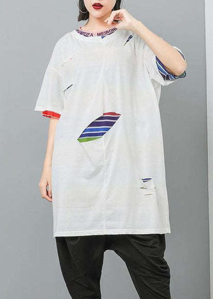 Italian cotton top silhouette Pakistani Fashion Women Cotton Summer T-shirt - SooLinen