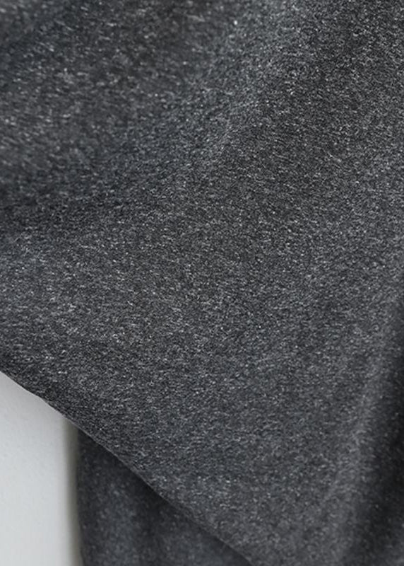 Italienische Baumwolltuniken für Frauen Vintage Retro Langarm Unregelmäßiges Damenkleid