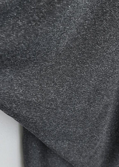 Italienische Baumwolltuniken für Frauen Vintage Retro Langarm Unregelmäßiges Damenkleid