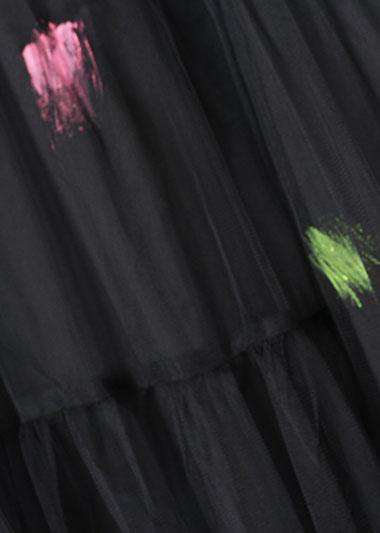 Italian white prints cotton dresses patchwork lace summer Dresses - SooLinen