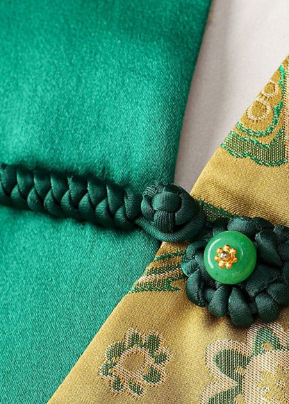 Camisas de algodón con cuello en V y botones de patchwork de jacquard para primavera