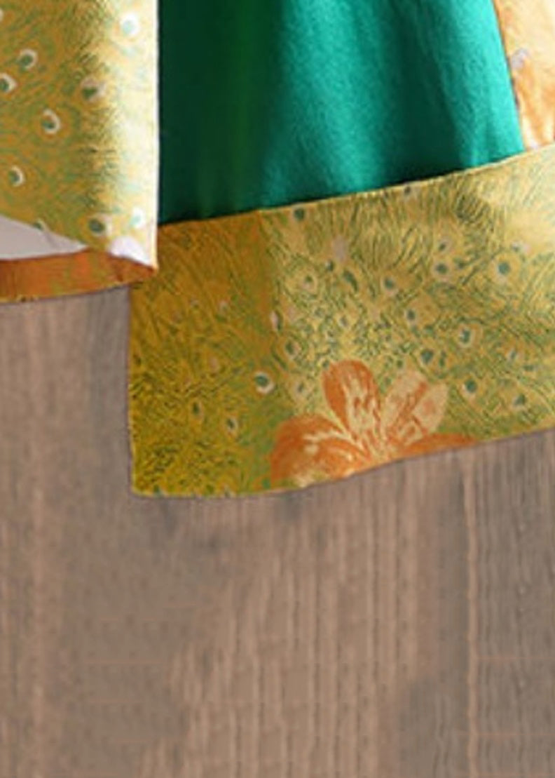 Camisas de algodón con cuello en V y botones de patchwork de jacquard para primavera