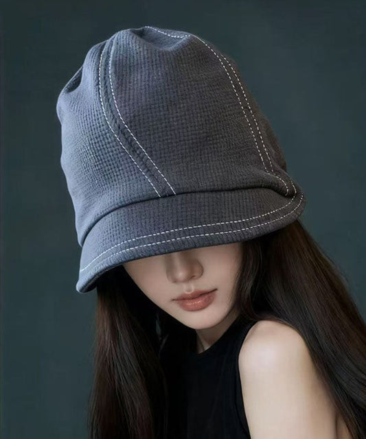 Sombrero de pescador japonés de algodón con cordón negro