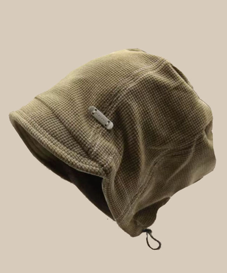 Sombrero de pescador japonés de algodón con cordón negro