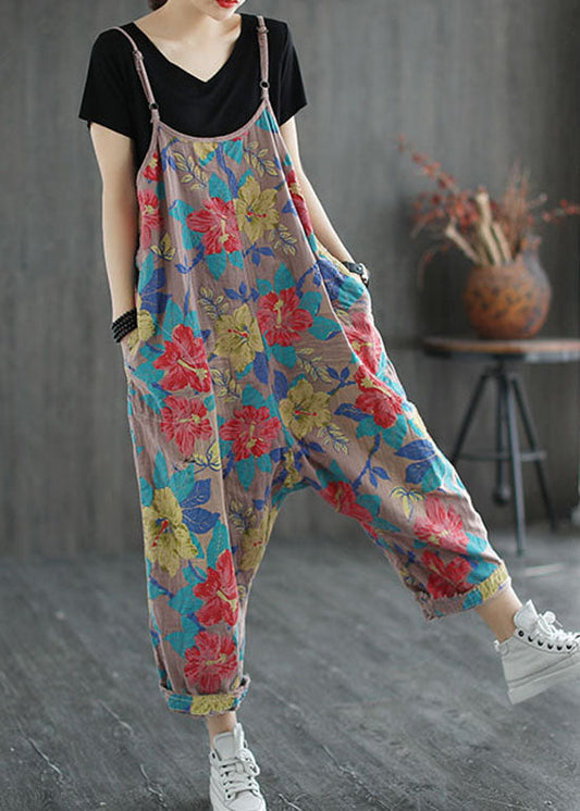 Khaki Lose Overall Hosen Loch Frühling