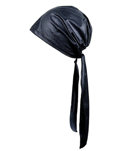 Sombrero Boonie de piel sintética con diseño coreano de chica picante negra