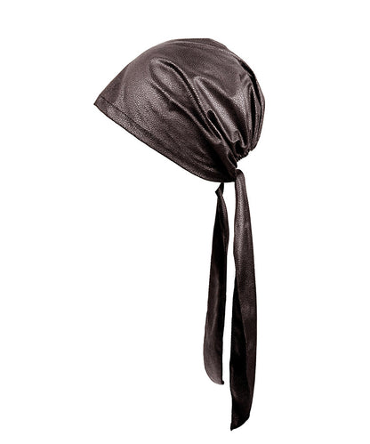 Koreanisches Design Schwarzes Spicy Girl Kunstleder-Stirnband Dünner Stil