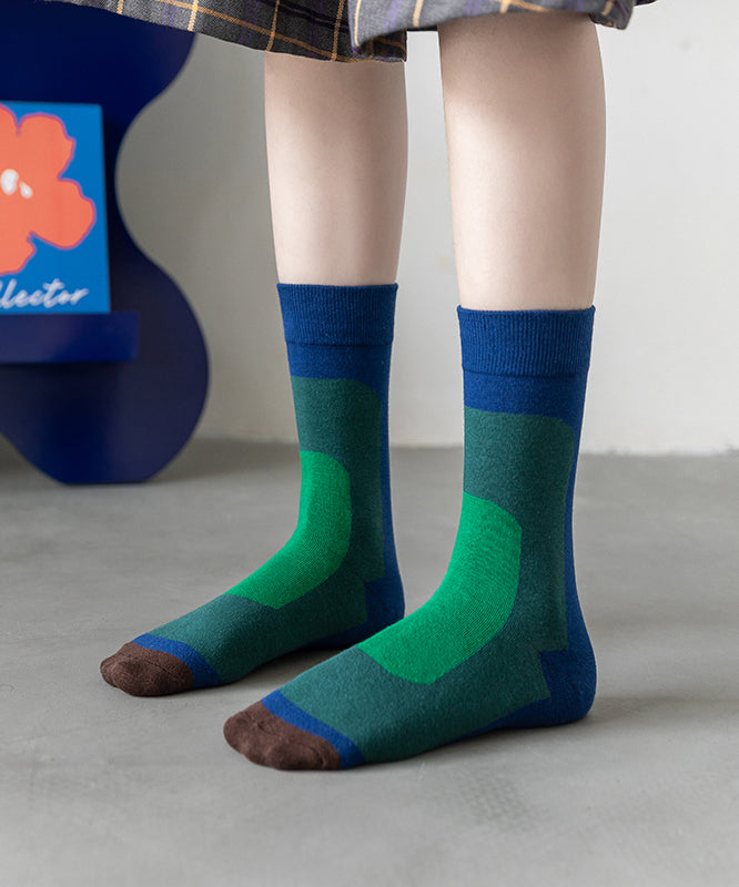 Calcetines de otoño con degradado de color de moda coreana