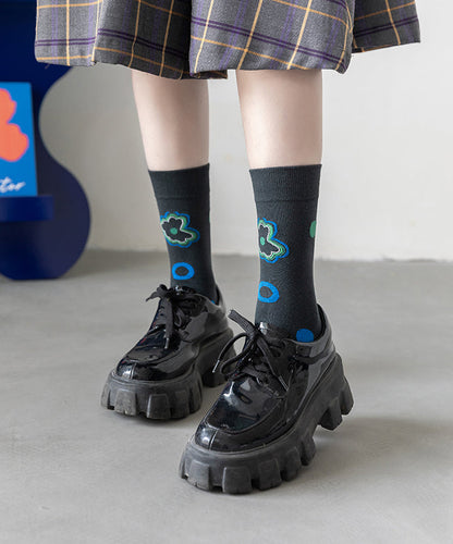 Calcetines de otoño con degradado de color de moda coreana