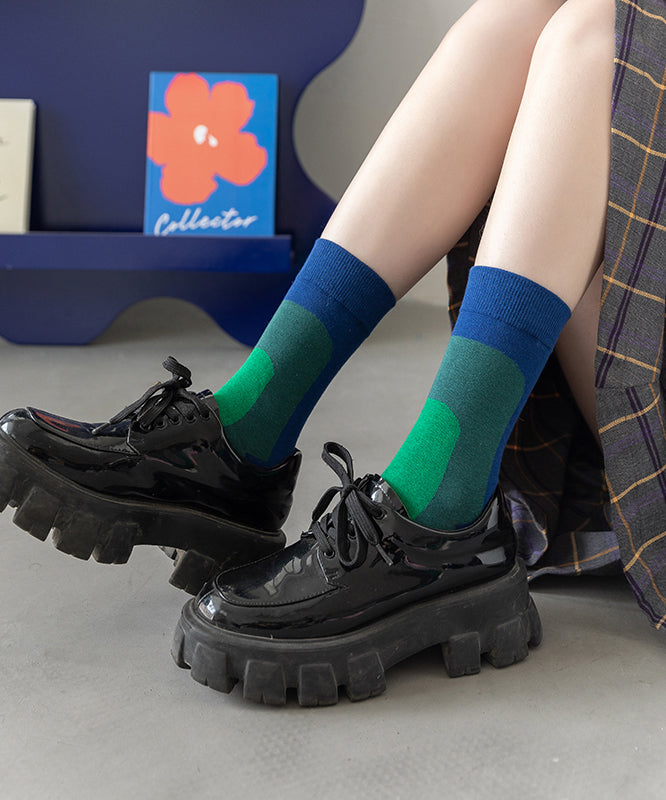 Calcetines de otoño con degradado de color de moda coreana