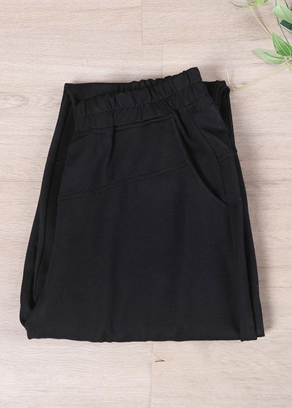 Korean Loose Large Elastic Waist Casual Pants - SooLinen