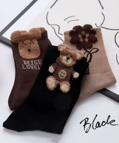 Leisure Versatile Jacquard Cotton Crew Socks