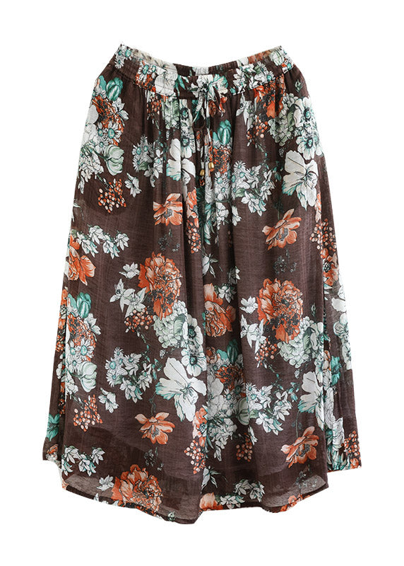 Lockere schwarze A-Linien-Röcke mit Bindegürtel für den Sommer