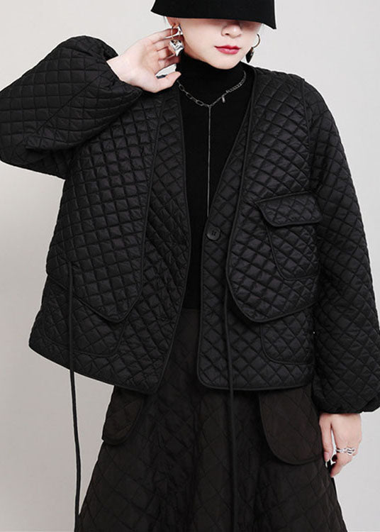 Lockere schwarze ärmellose Weste mit V-Ausschnitt und Taschen