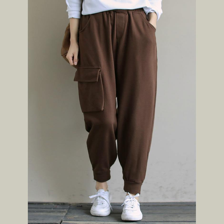 Loose Chocolate literature and art versatile casual Capris - SooLinen
