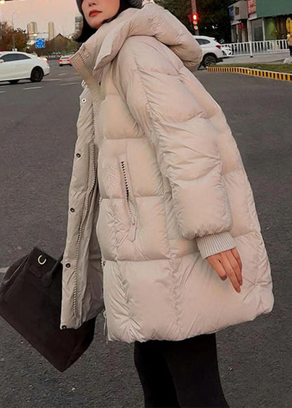 Parkas de invierno desmontables con bolsillos sueltos de color café y patchwork a cuadros