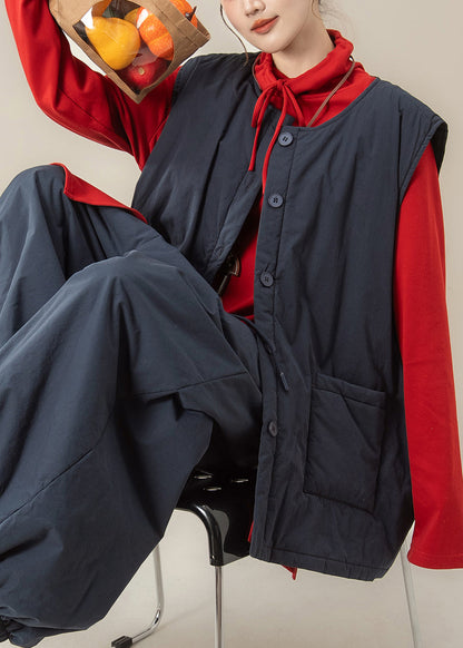 Blusas sueltas de algodón con cordón asimétrico rojo para primavera