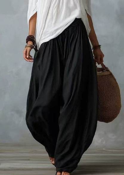 Loose White Slash Neck Women Sets 2 Pieces Batwing Sleeve