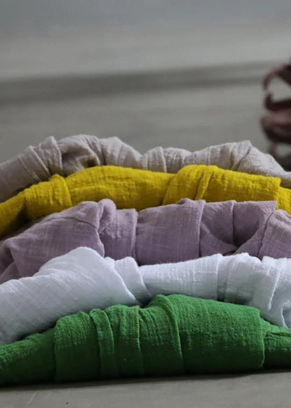 Loose linen cotton carigan for women Fitted Simple Solid Color Sun Protection Shirt Coat - SooLinen