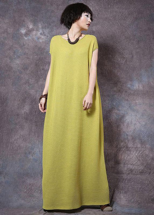 Loose white cotton Tunics sleeveless Maxi summer Dress - SooLinen