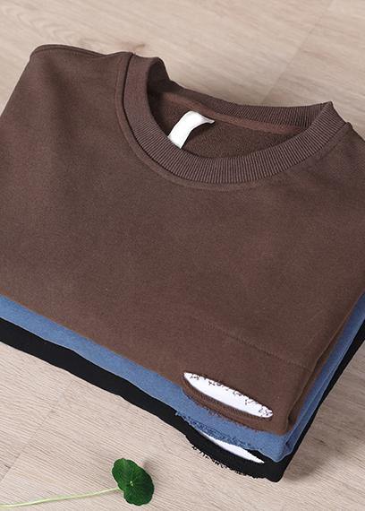 Luxury Black Patchwork Pullover Streetwear Tops - SooLinen