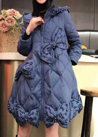 Luxus Gelbe Schleife Nagelperle Lässige Winter Entendaunen Wintermäntel