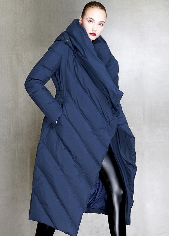 Luxury trendy plus size down jacket hooded coats burgundy dark buckle down jacket woman - SooLinen