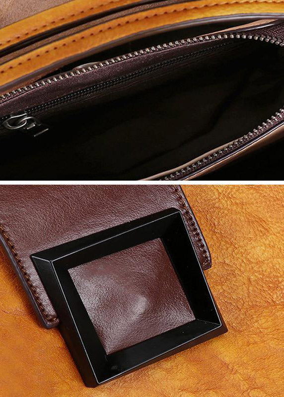 Luxuriöse Retro-Handtasche aus Leder, Umhängetasche