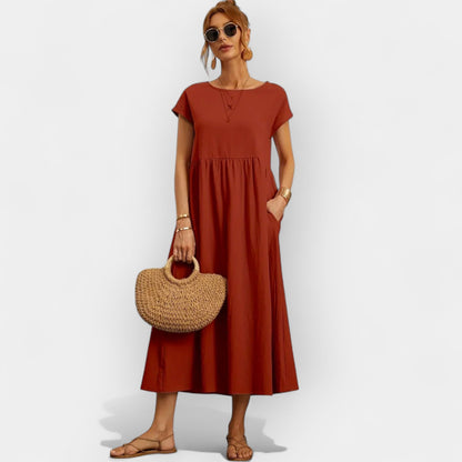 Light Cotton Dress with Pockets