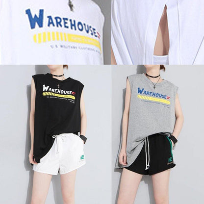 Modern Backless cotton clothes For Women Tutorials gray tops summer - SooLinen