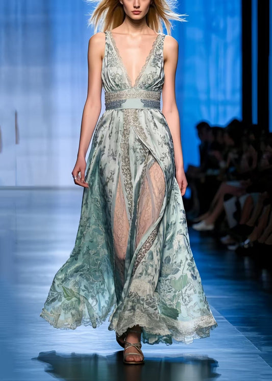 Modern Cinched Exra Large Hem Chiffon Vacation Dress Summer