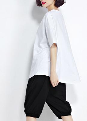 Modern o neck short sleeve cotton clothes For Women 2019 Tunic Tops white box blouses Summer