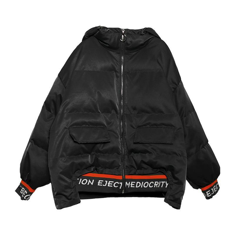 Modern red Letter clothes For Women o neck asymmetric silhouette top - SooLinen