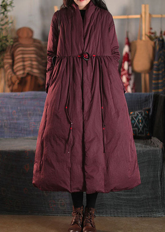 Mulberry Patchwork Duck Daunenmantel Button Winter