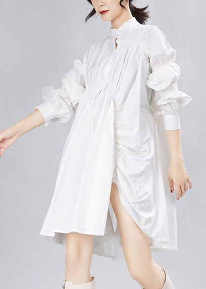 Natürliche schwarze Laternenärmel Asymmetrische Festtagskleider